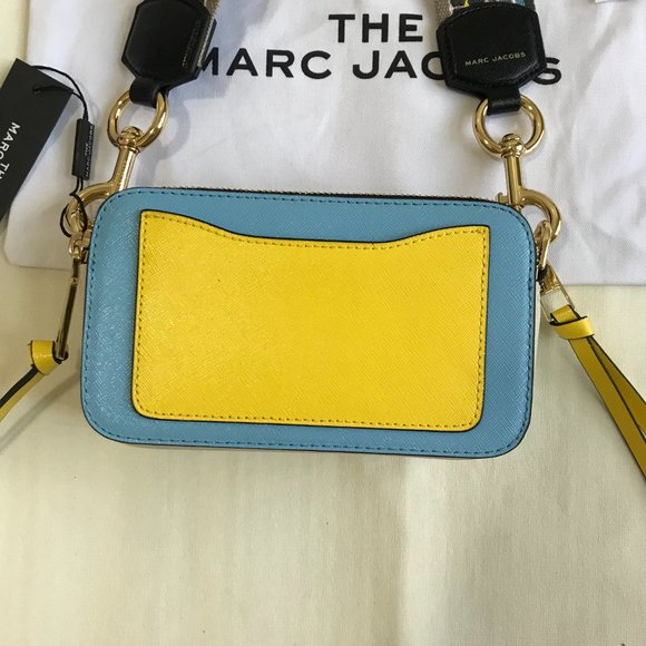 Marc Jacobs Snapshot Tricolor Leather Camera Bag Blue - Picture 7 of 7